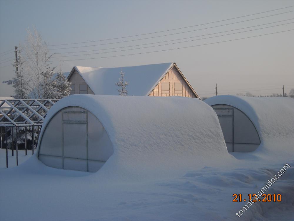 Теплицы зимой