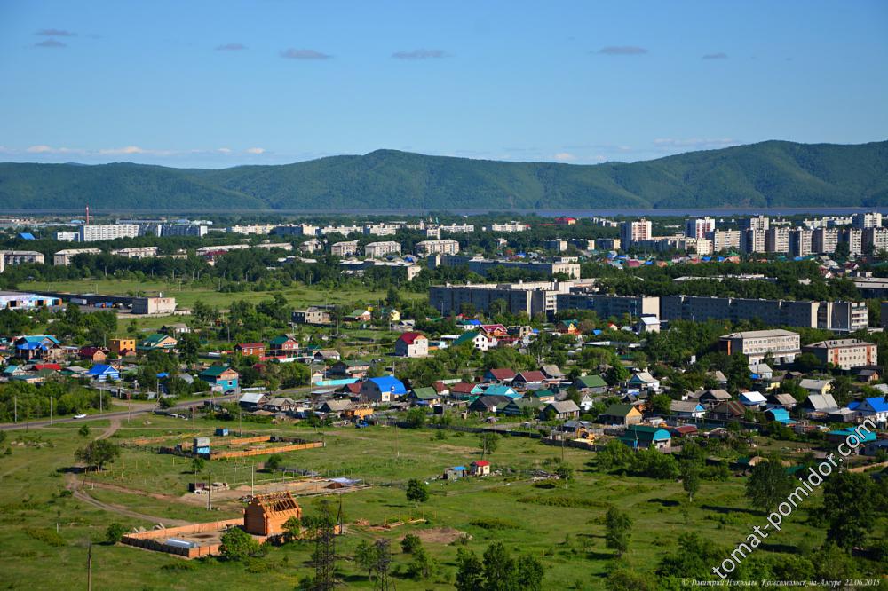 город, вид с сопки