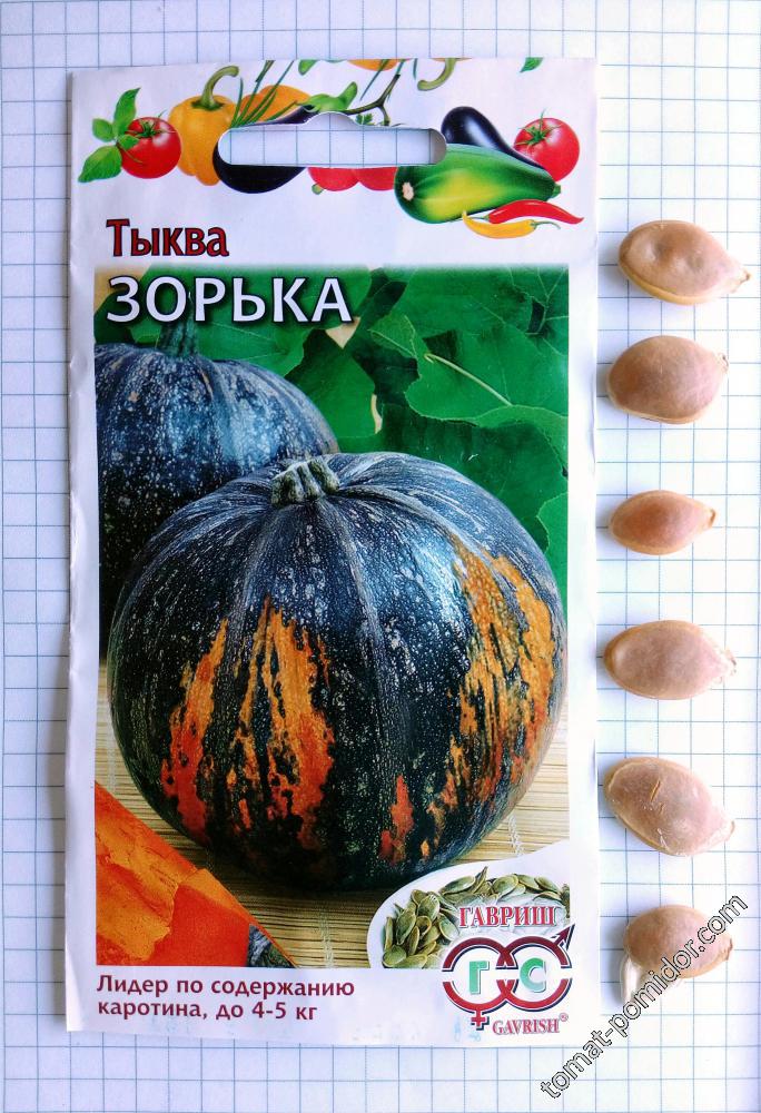 Семена тыквы Зорька от Гавриш