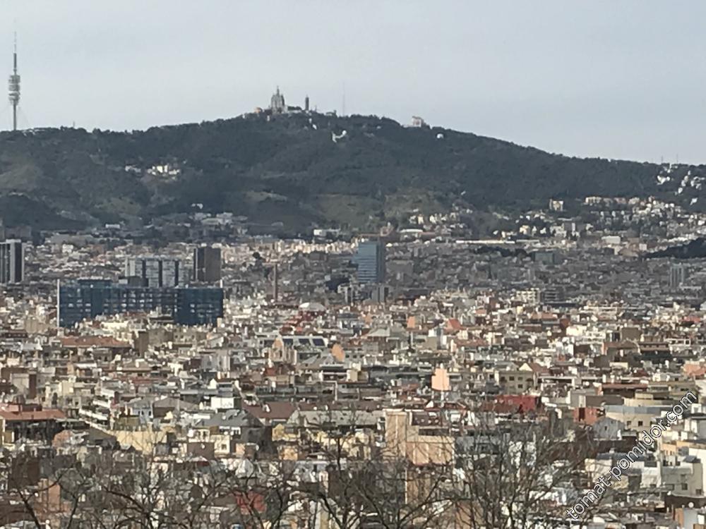 Барселона, Монжуик,вид на город