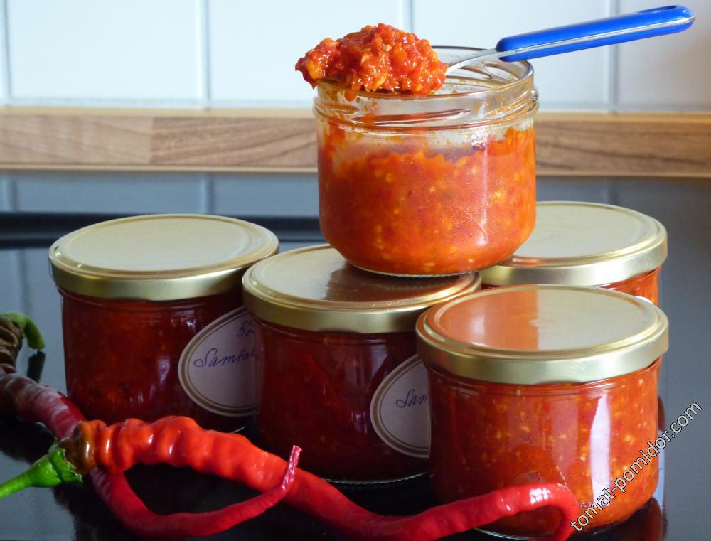 Sambal Oelek (Острая чили паста )