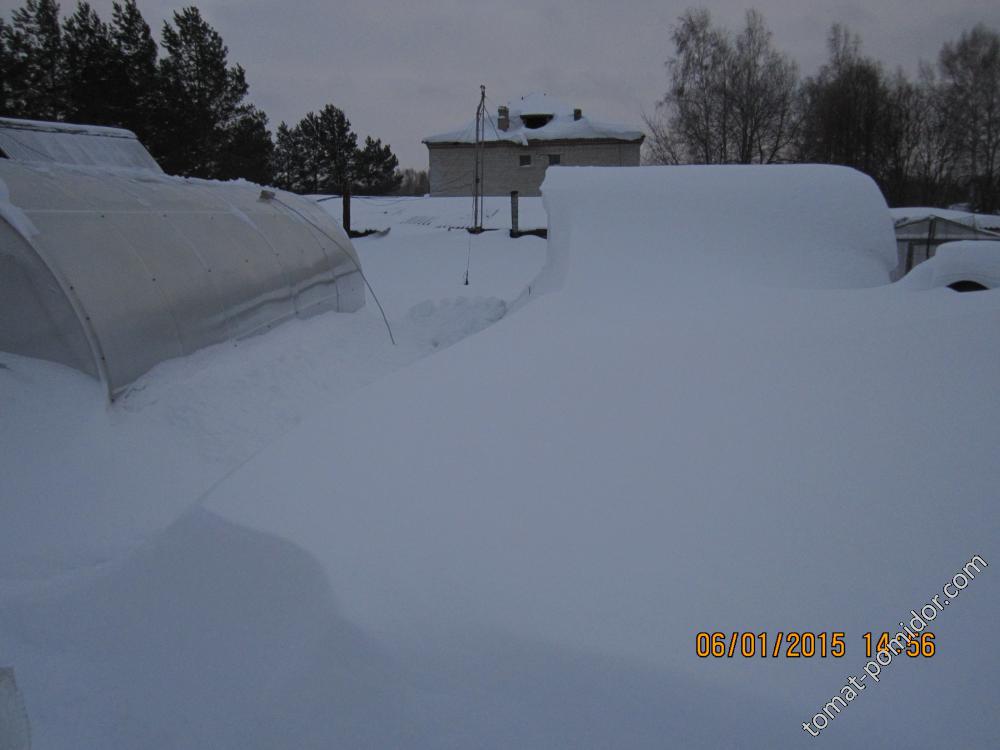 Дачный участок на Рождество 2015 г.